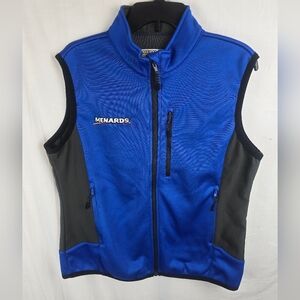 Menards Ladies Blue and Black Vest Sz XL
